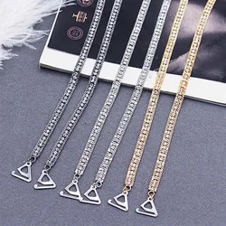 Adjustable Gold Silver Plated Metallic Sexy Rhinestone Bra Straps For Women Elegant Crystal Bra Shoulder Lingerie Accessories