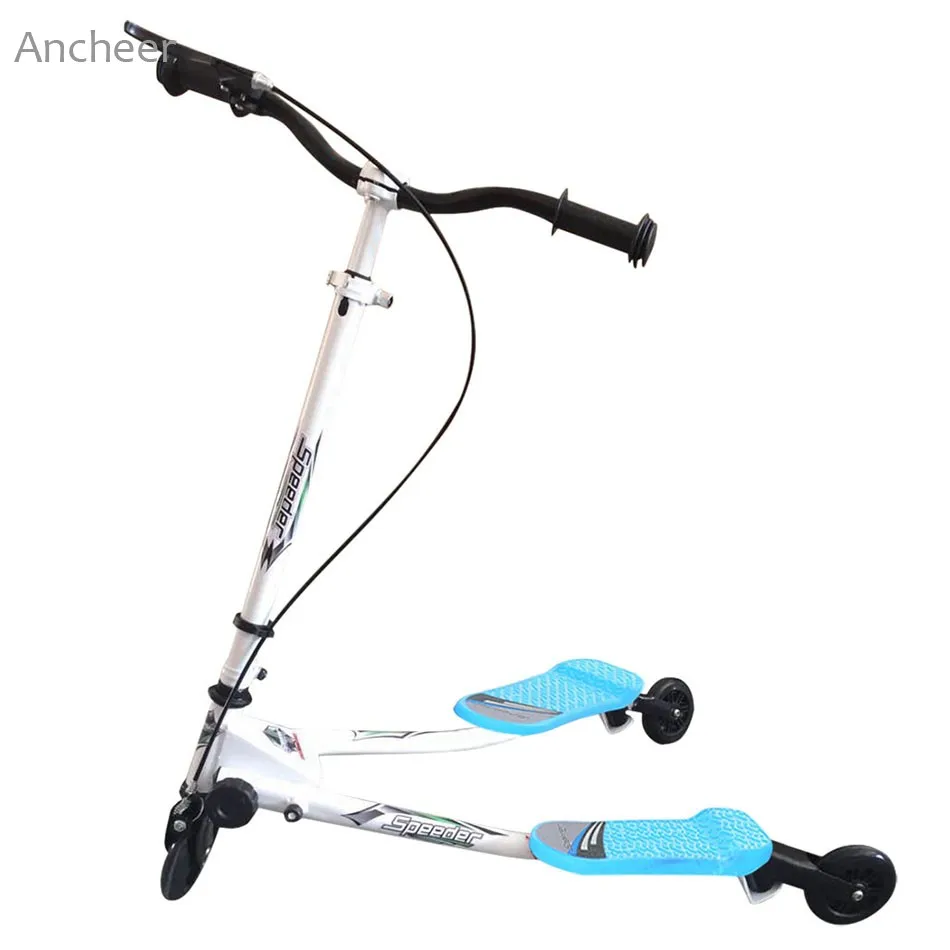 

New Kids Scooter Folding 3 Wheel Scooters Kick Scooter Swing Tri Slider Motion Winged Drifter Push Twisting Scooter