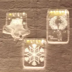 Сказочная гирлянда на Рождественское дерево светодиодная подвесная декоративная Рождественская Подвесная лампа для украшения рабочего