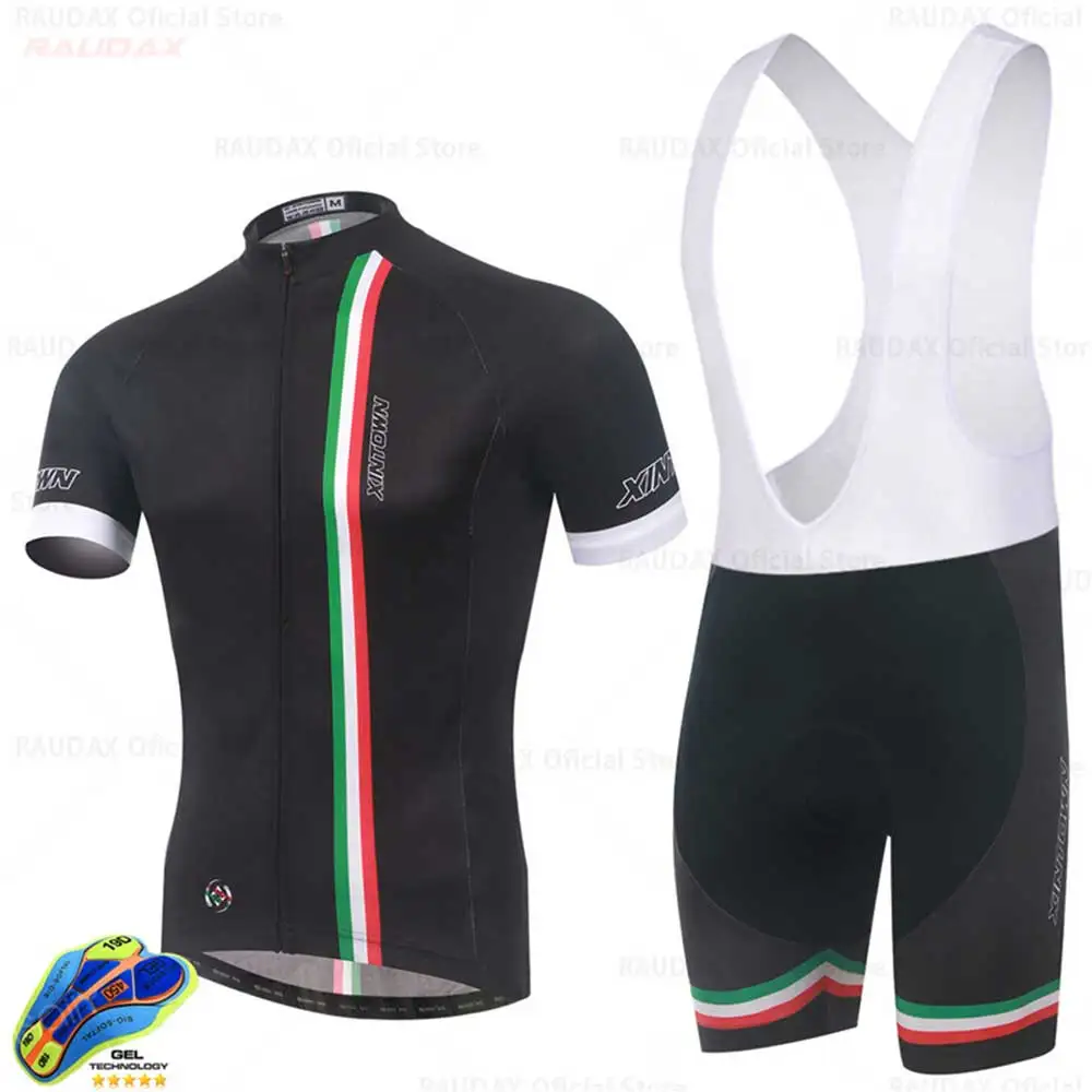 

2020 Italy Pro Team Cycling Jersey Set 19D Bicycle Shorts Set Ropa Ciclismo Men's Summer Bike Maillot Bib Pants Cycling Clothing