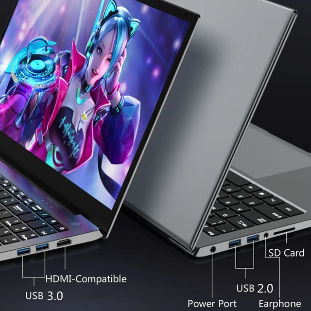 Fingerprint Unlock Super Gaming Laptop 15.6 Inch IPS Screen Intel Core I7-1165G7  Robust Performance 11th Notebook Windows11 Pro 4