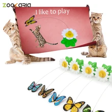 flying butterfly cat toy