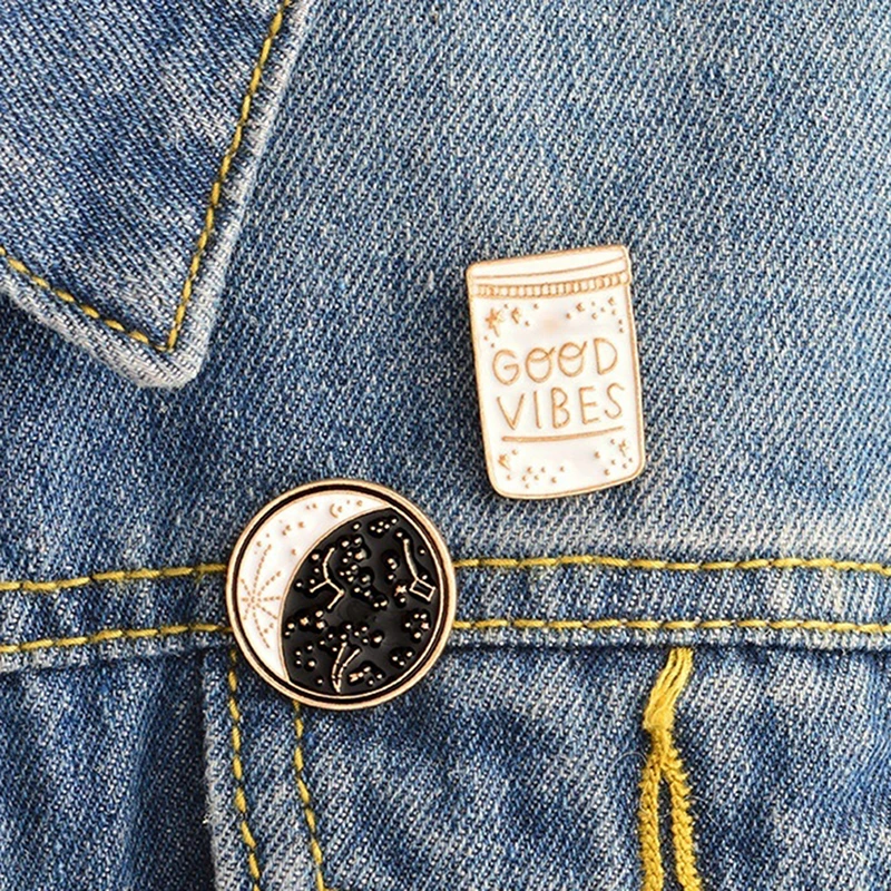 Новое поступление милая эмалированная брошь Galaxy в виде чашки кофе для напитков