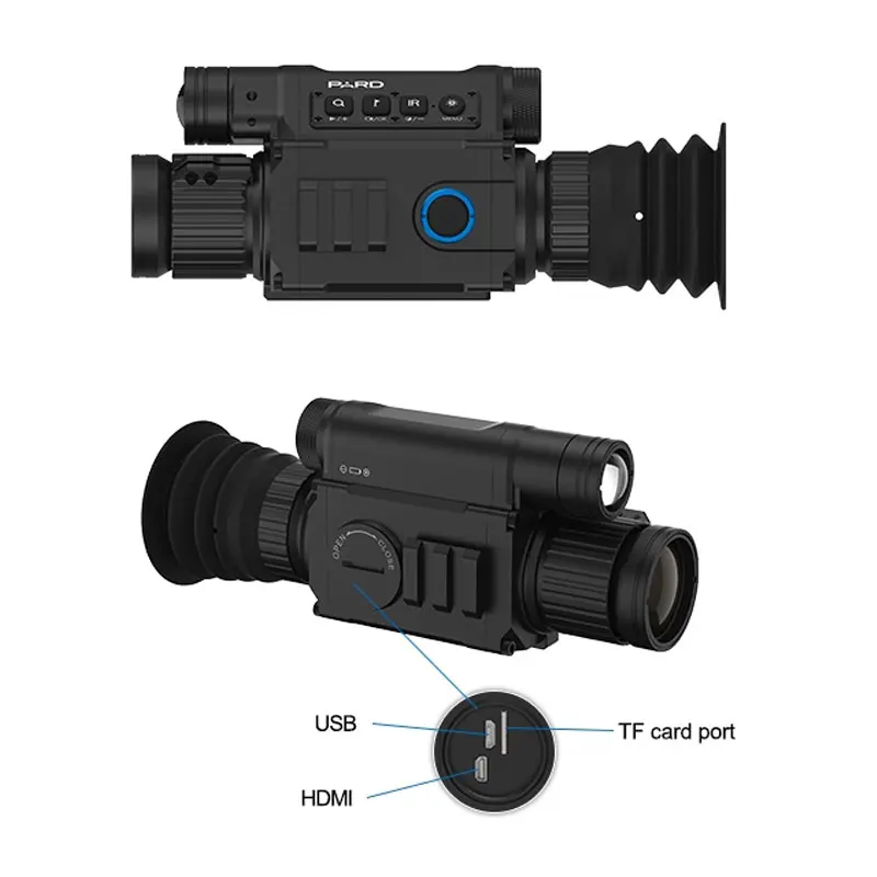 HD Охота цифровой ночного видения область NV008LRF 6,5-12x200 м инфракрасный день и прицел ночного видения с дальномер