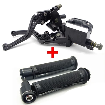 

Motorcycle Break Clutch Lever&Handlebar Grip Accessories For KAWASAKI ex650 ninja 650 zx6r 2006 APRILIA rs 50 rs50 rsv