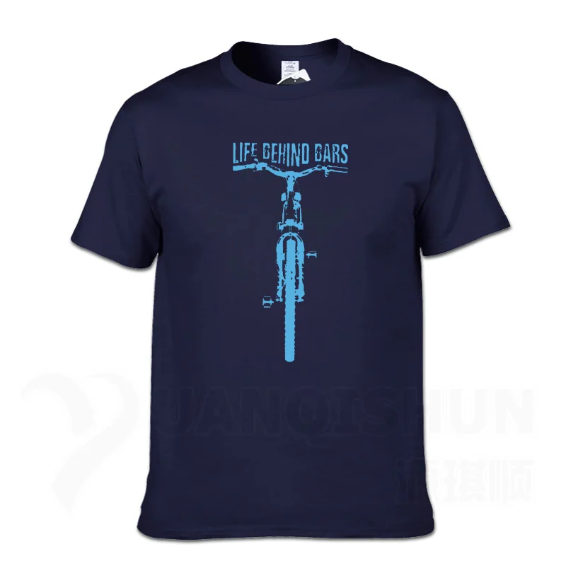 16 цветов, модная футболка с круглым вырезом, забавная одежда, повседневные футболки с коротким рукавом, Мужская футболка для горного велоспорта - Цвет: NavyBlue 2