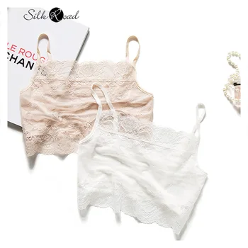 

Silviye Silk Lace Sexy Strap Strapless Bra Silk Large Size Wrap-around Base