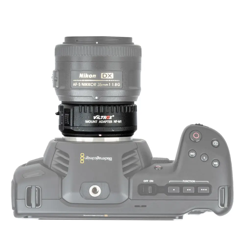 Адаптер для объектива с автофокусом Viltrox Nikon F mount lens to M4/3 Camera for Panasonic GH4 GH5 Olympus NF M1