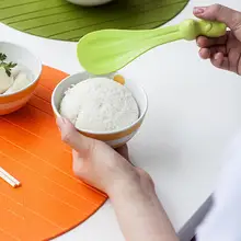 Милая мультяшная стоячая рисовая ложка с кроликом, антипригарное вертикальное весло, рисовая ложка, ковш для приготовления пищи, рисовая лопата, посуда, кухонный инструмент