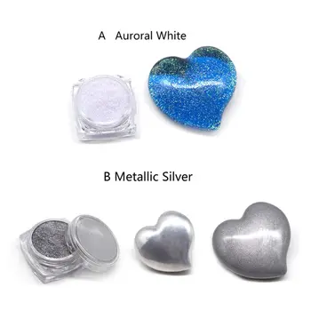 

Epoxy Resin Pigment Metallic Silver Pearlescent Powder Colorants Suspended Glitters Epoxy Resin Mold Jewelry Making Tool