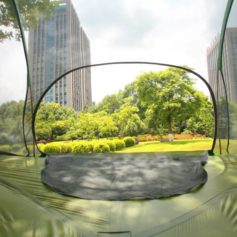 Camping Hammock with Mosquito Mesh, Suspended Tent, Aluminum Pole, Waterproof, Ultralight Hanging Tree Tent