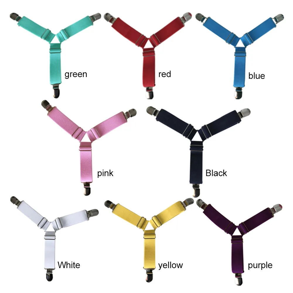Крепеж зажимы для листов зажимы подтяжки ремни для простыни на кровать держатели для простыни на кровать зажимы 4 шт./компл. кровати матрас регулируемая подушка для гостиниц