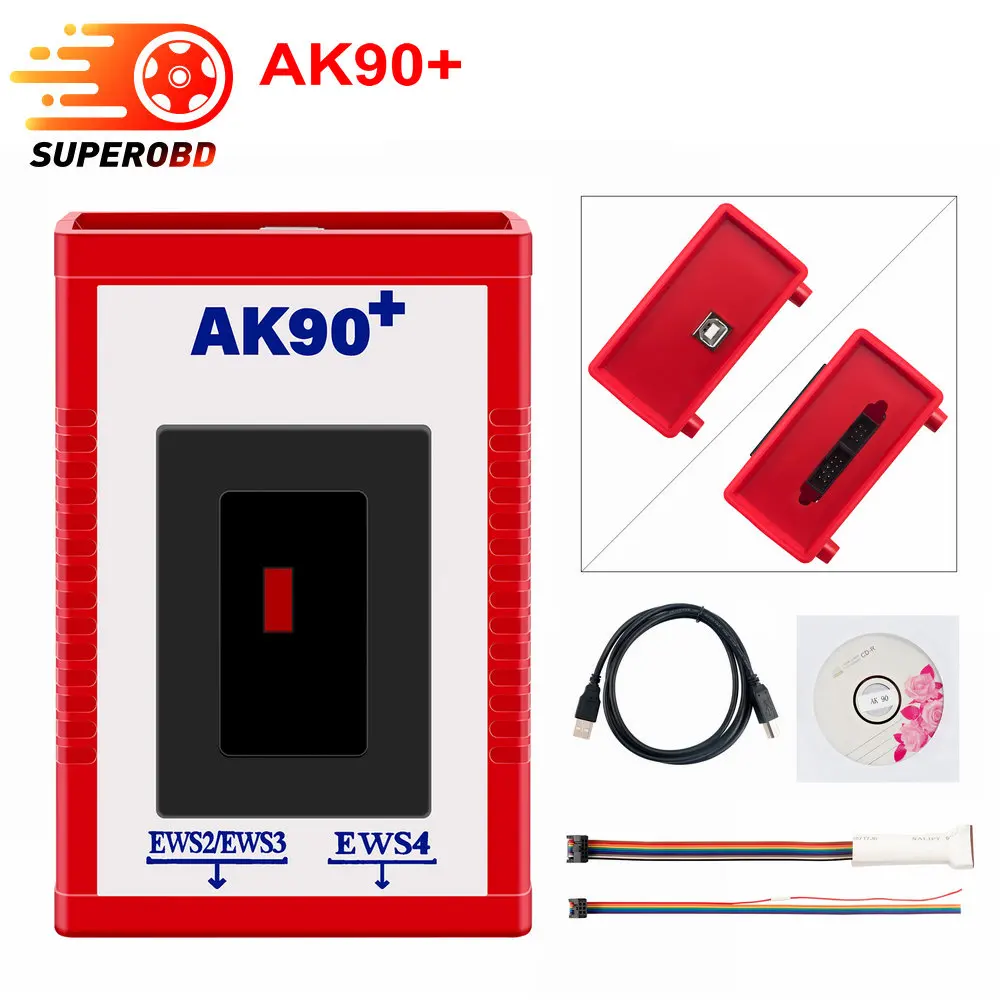 

AK90+ Key Programmer For BMW EWS2/3/4 Key Code Reader V3.19 Newest Version AK90 Key Maker For BMW Programming Tool