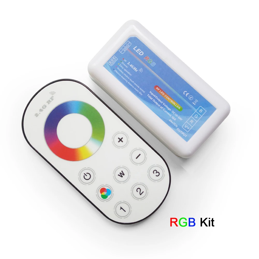 

2.4G 3 Zone wirless Touch Remote single Color/ RGB LED Dimmer controller for led strip light lamp
