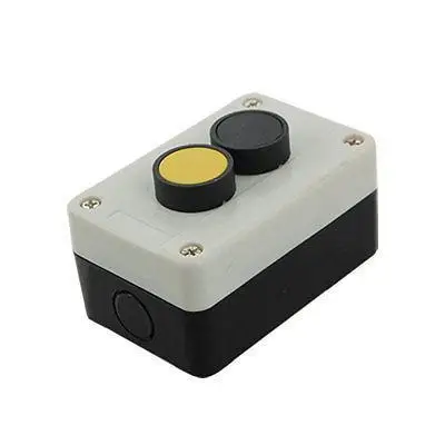 

Normally Open Black Yellow Flat Cap Push Button Station Qyfml