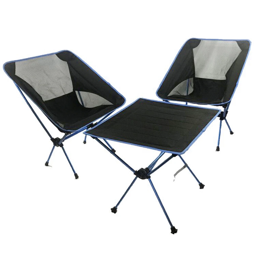 Hooru Garden Table Chair Outdoor Camping Folding Table With Chairs