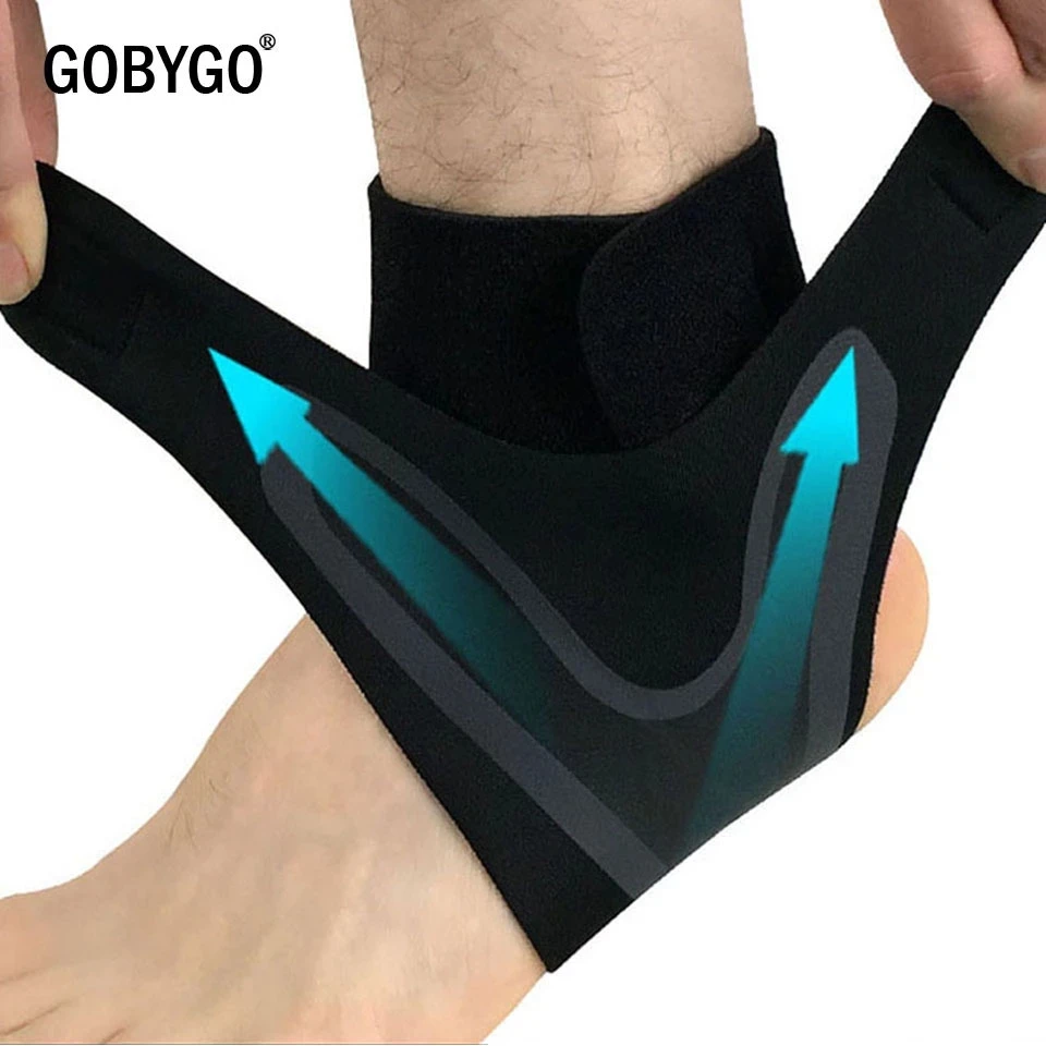 GOBYGO Спортивная поддержка голеностопа эластичная высокая защита спортивное