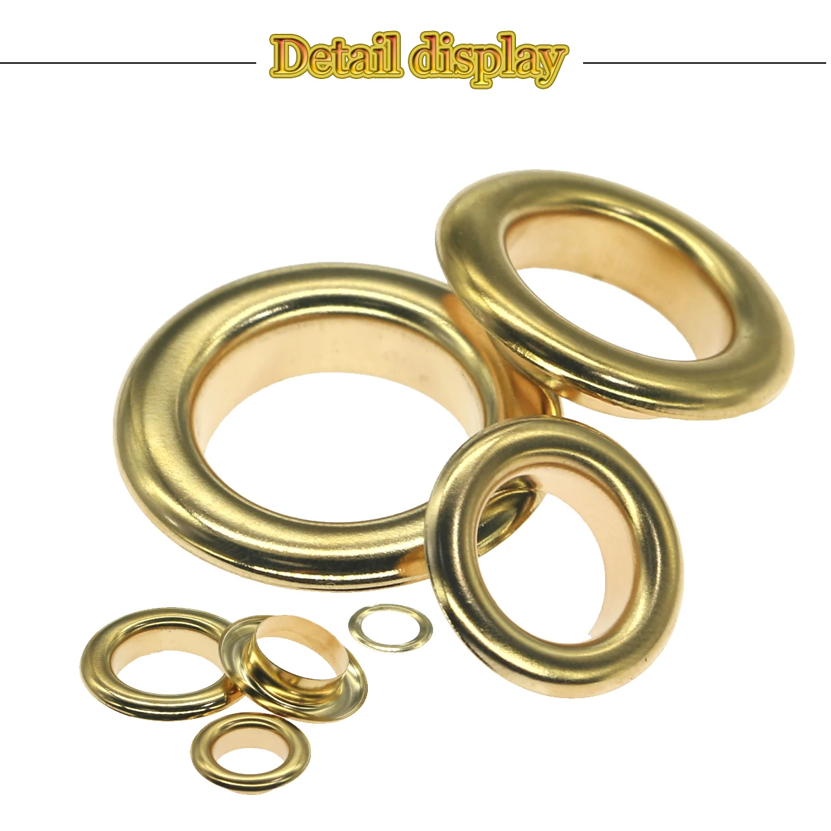 Eyelet Grommet Ring Light Gold Brass Eyelets 3mm-20mm Scrapbooking Accessories Knitwear Jeans Apparel Bags Shoe eyelet punch tool set eyelet grommet ring kit grommet eyelet kit grommet punch tool grommet tool kit grommet tool screw back eyelets eyelet grommet dies metal eyelet buttons