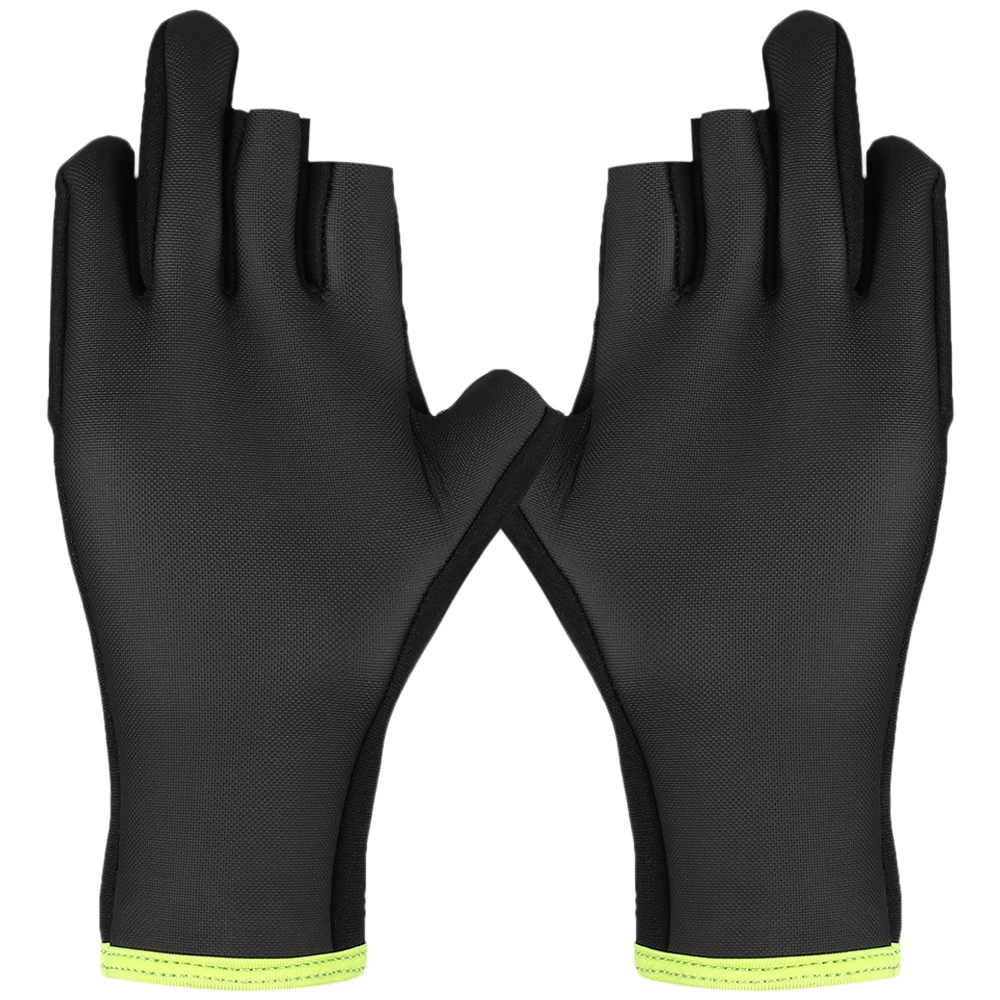 Neoprene Fishing Gloves for Men 3 Fingerless Anti Slip Water Resistant
