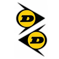 Dunlop Flame Decoration Racing Vinyl Decal Sticker Set...