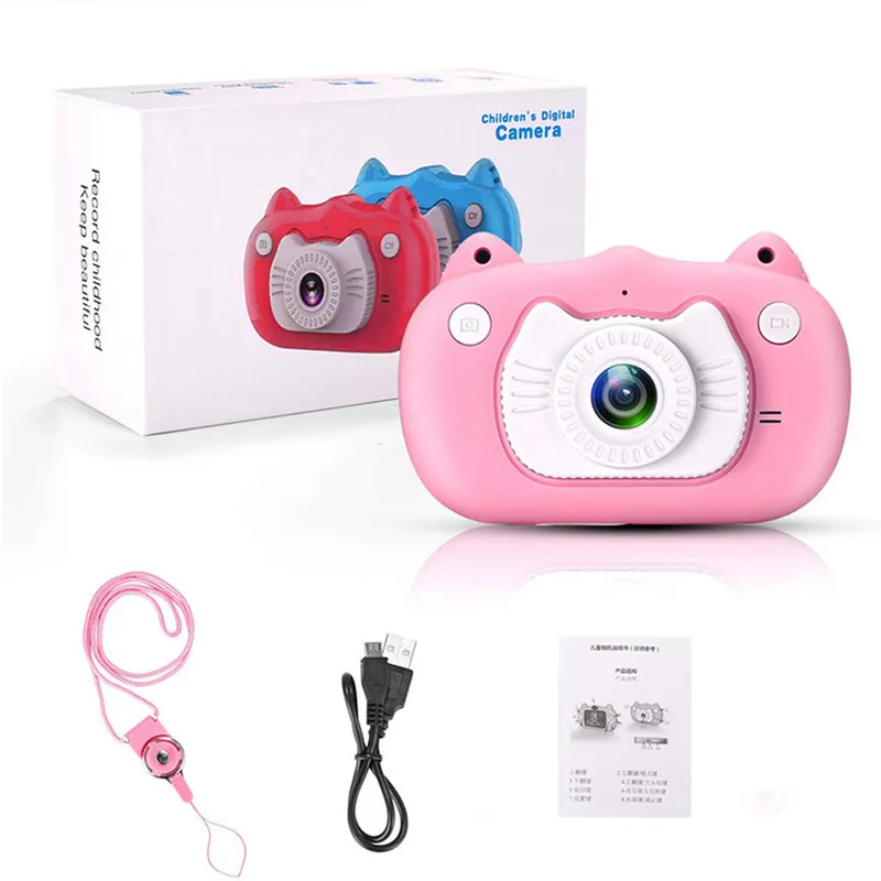 Детская цифровая камера с двумя объективами видеокамера s для детей игрушки 2 0