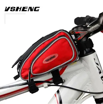

Bicycle Bag Front Top Tube Bag Cycling Bike Frame Saddle Package For Mobile Phone Waterproof Bike Accessories Bicycle Rack Bags
