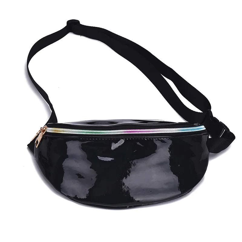 

2019 New Style Mirror Laser Wallet Star Solid Color Men And Women Chest Pack Trend Bag