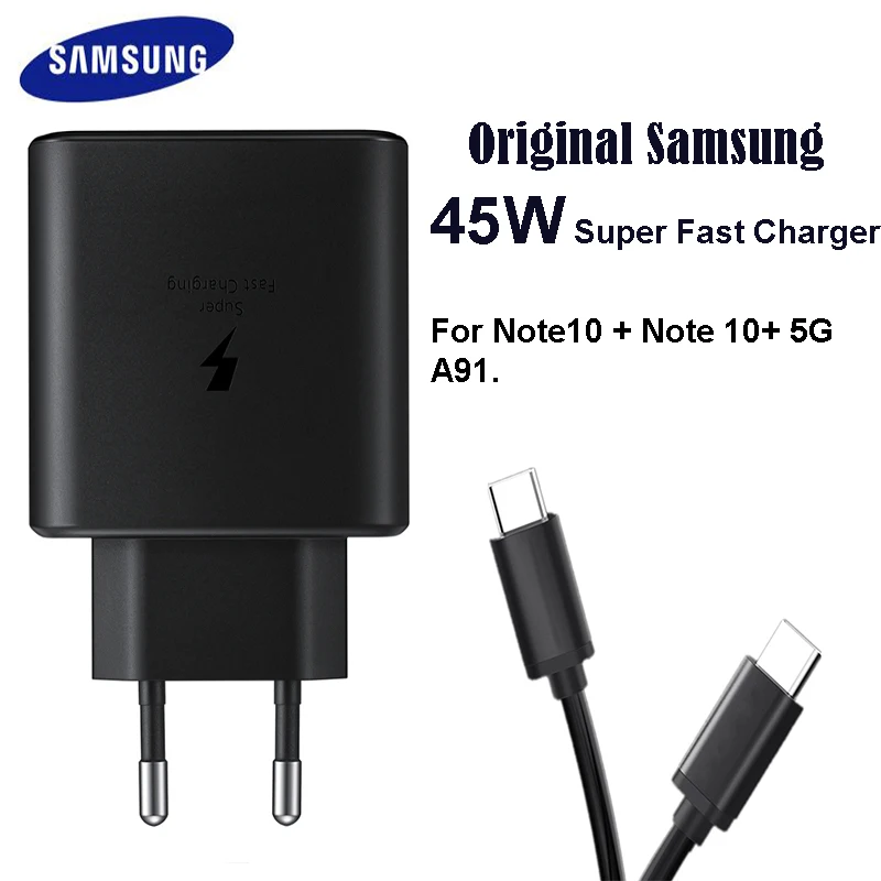 SAMSUNG Original 45W USB C Super Adaptive Fast Charge Charger EP TA845