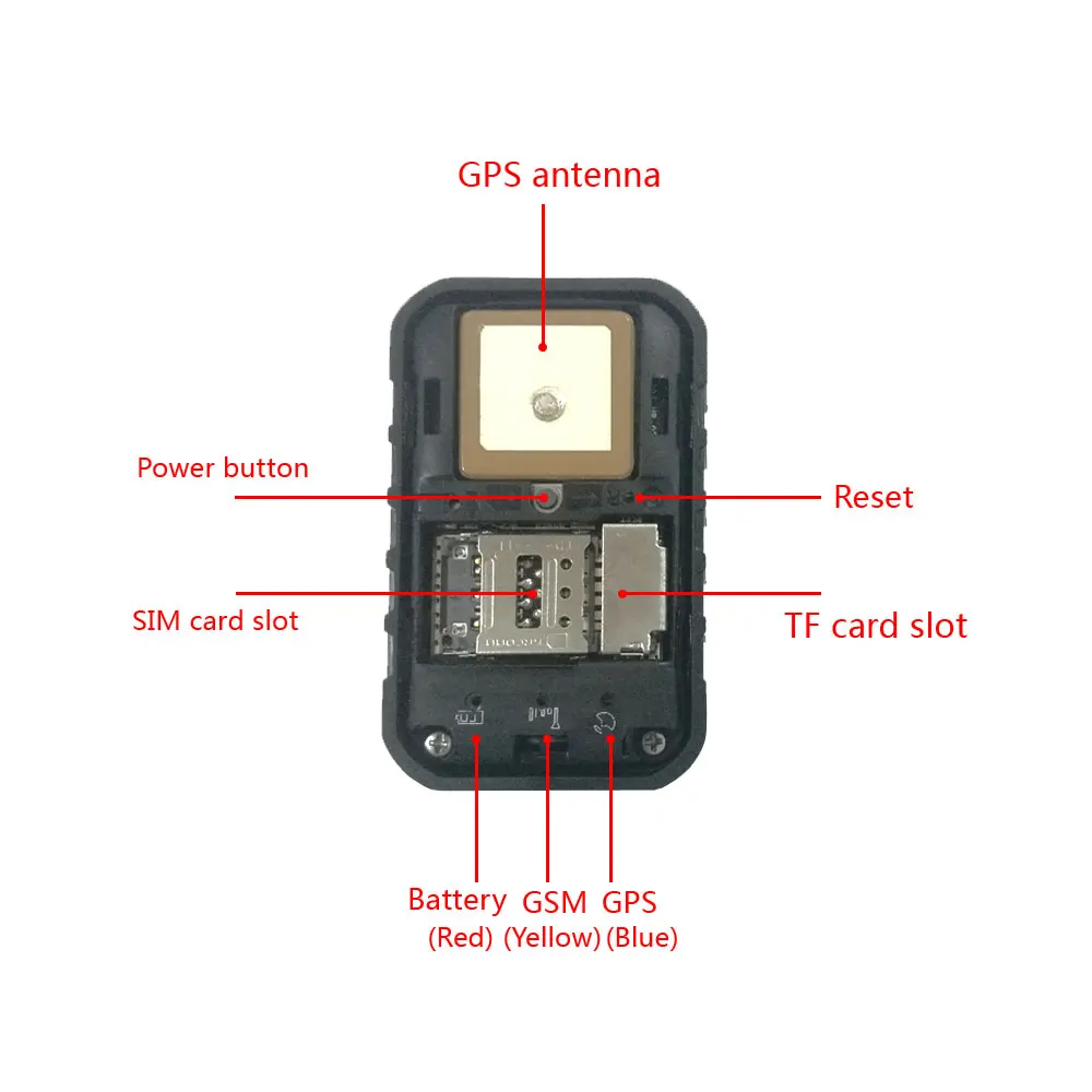  Vehemo Schwarz Mini GPS Tracker Wifi Auto Mini GPS Tracker Magnetische Zeit für Fahrzeug Mini GPS T