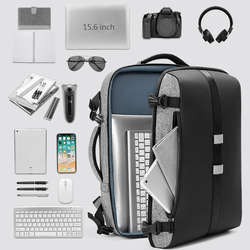 EURCOOL, мужской рюкзак, подходит для 15,6 дюймов, для ноутбука, usb, зарядка, многослойная, космическая, дорожная, мужская сумка, большая емкость, Mochila, рюкзаки n1932