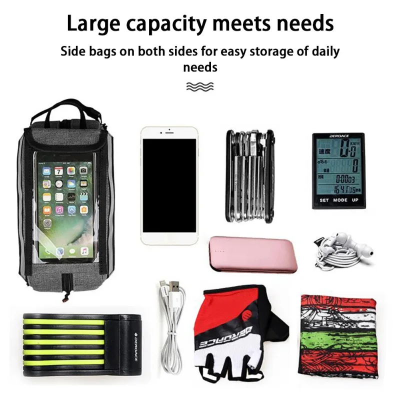 Велосипедная сумка для мобильного телефона, велосипедная сумка для крепления телефона, водонепроницаемая сумка для сенсорного экрана для iphone 11 X Plus XS Max до 6,4 дюймов