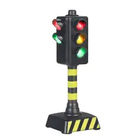 Mini Traffic Signs Road Light Block with Sound LED Children Safety Kids Educational Toys Perfect Gifts 1