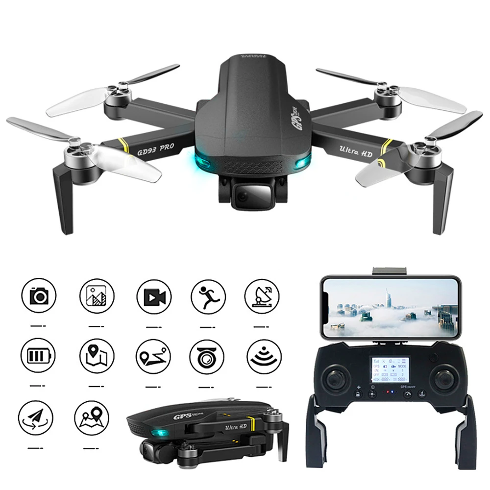 RC Quadcopter Drone Helicopter 4k Profesional 6K HD ESC Camera 5G WIFI Brushless GPS Optical Flow Foldable RC Distance 1KM Drone syma x5sw remote control