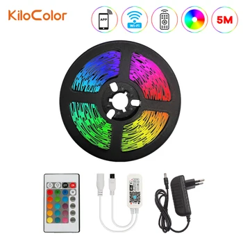 

Led Strip Light SMD 5050 WiFi Controller + 24-Key IR Controller Not Waterproof 5M Mobile APP Control