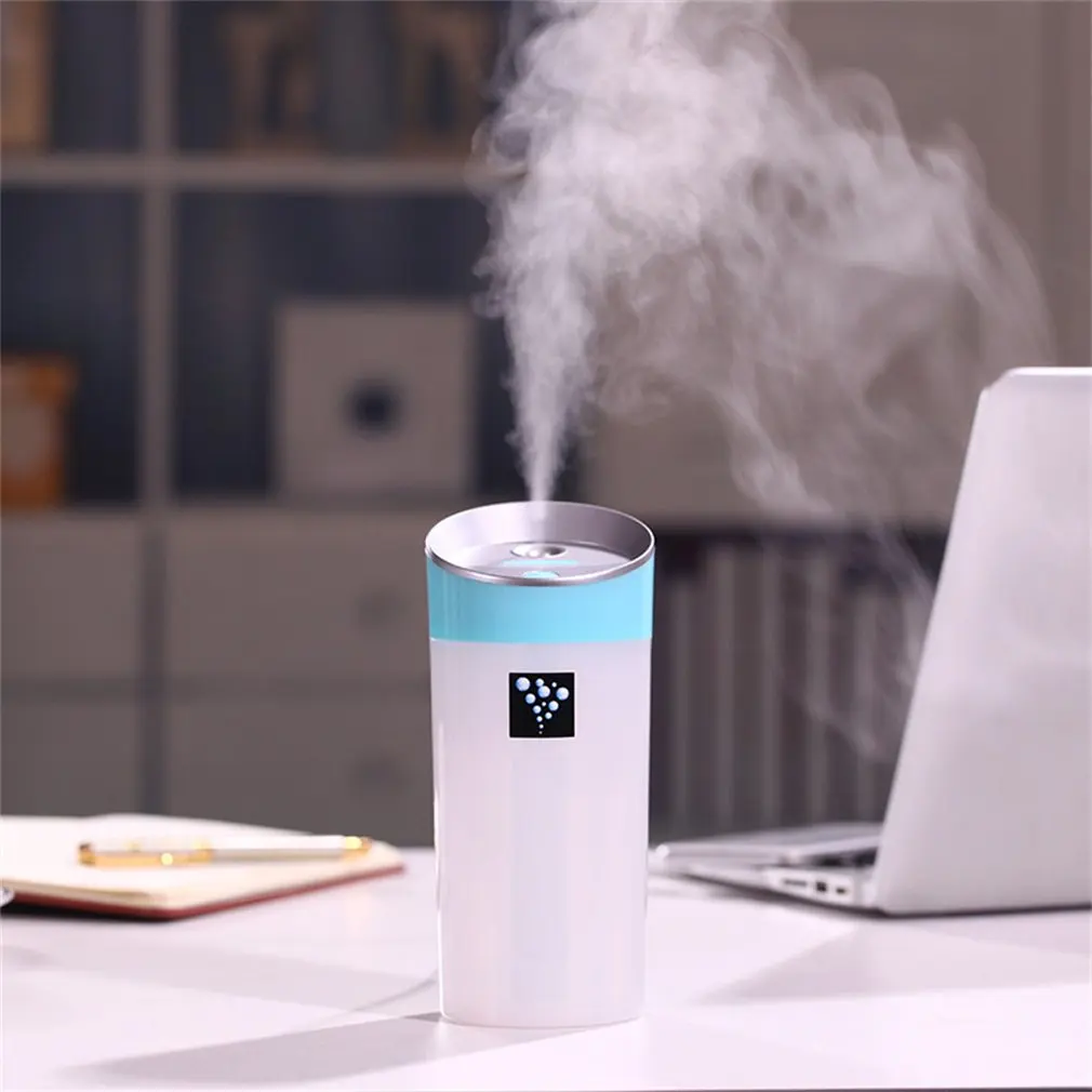 OUTAD Portable Travel USB Mini Ultrasonic Cool Mist Humidifier for Car Home Office Baby Auto Shut-off Night Light