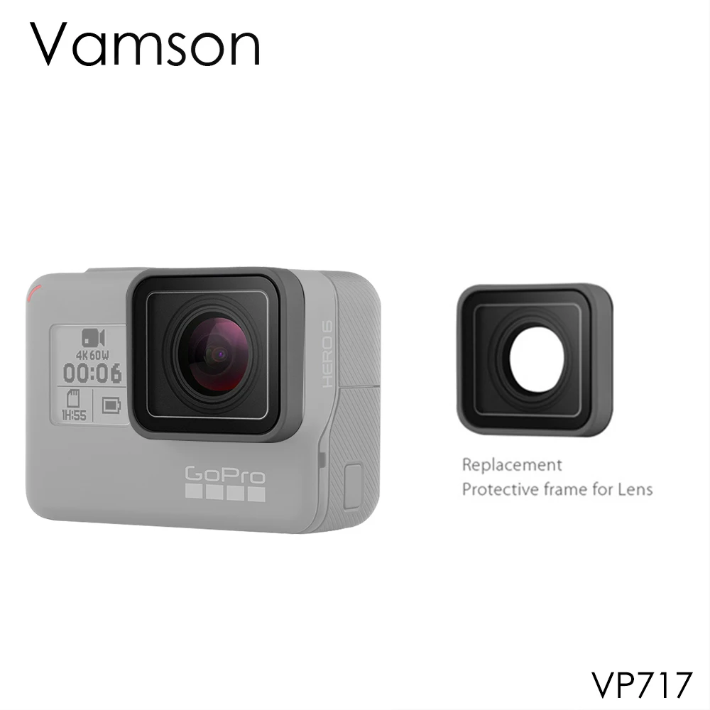 

Vamson for Gopro Hero 7 Black 6 5 UV Lens Ring Replacement Protective Repair Case Frame for Go pro Accessories VP717
