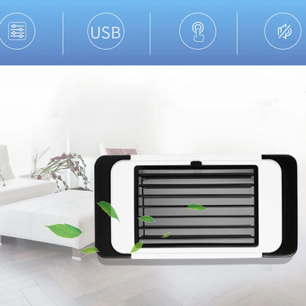 5W Summer Portable USB Mini Air Conditioner Summer Cooling Fan for Home Office Cooler ABS + PP Air Cooler Fast Cooling USB DC