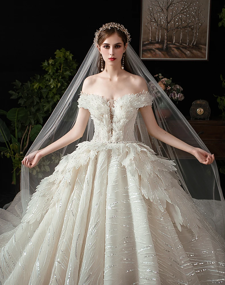 Роскошное кружевное платье для беременных, свадебное платье с длинным шлейфом, милое элегантное платье, большие размеры, Vestido De Noiva, романтическое платье невесты на заказ