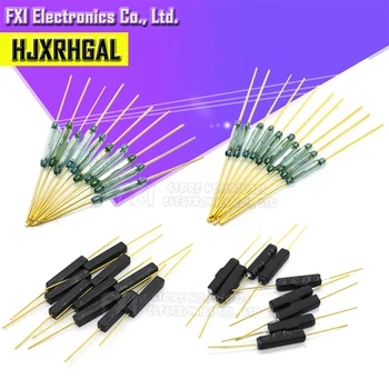 

5pcs Reed Switch Plastic Type MKA14103 MKA10110 GPS-14B GPS-14A 2*14MM Anti-Vibration Damage Magnetic Switch NC Normally Closed