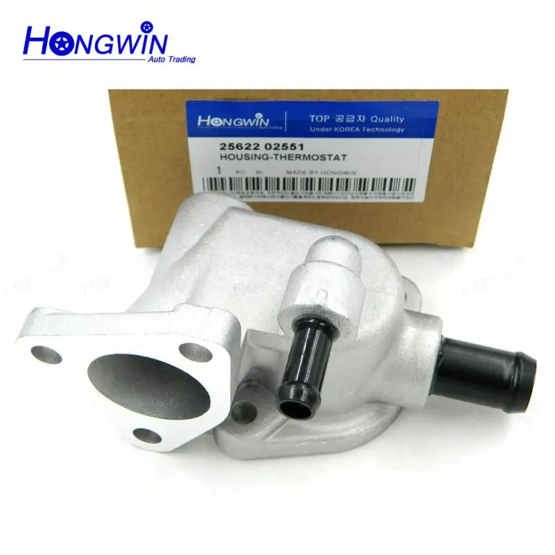 

Genuine No.:25622 02551 Thermostat Housing Fits Hyundai Atos Atoz 1.1 Kia Visto 2562202551,25622-02551