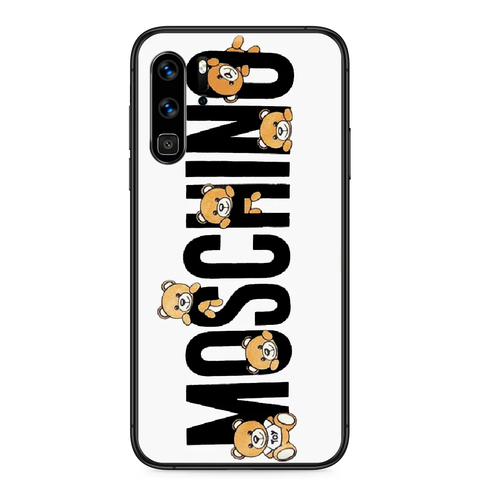 Luxury Brand Moschino Phone Case For Huawei P 9 Smart 10 30 40 8 Lite Mini Z 19 Pro Black Bumper 3d Waterproof Silicone Phone Case Covers Aliexpress