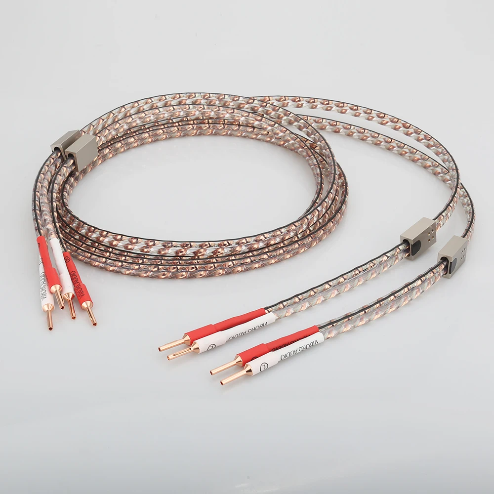 Tertullus VS903 – Cavo Per Altoparlanti HiFi 2m Con Banana Plug In Rame OFC - 2