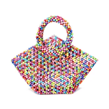 

FIRMRANCH 2020 Women's New Beaded Handbag Loosestrife Basket Bag