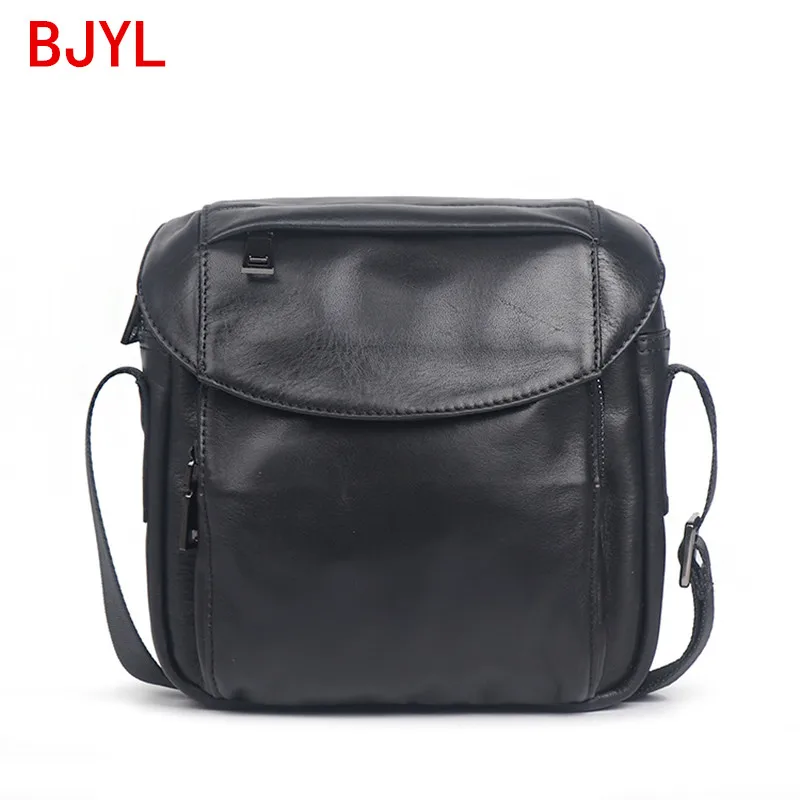 Мужская повседневная сумка-мессенджер из натуральной кожи маленькая сумка через