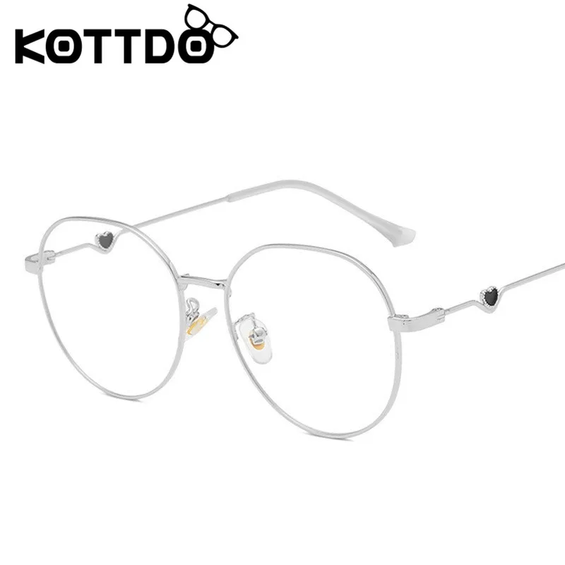 KOTTDO, модные круглые очки, прозрачная оправа для женщин, очки для близорукости, очки для мужчин, Nerd, прозрачная оправа