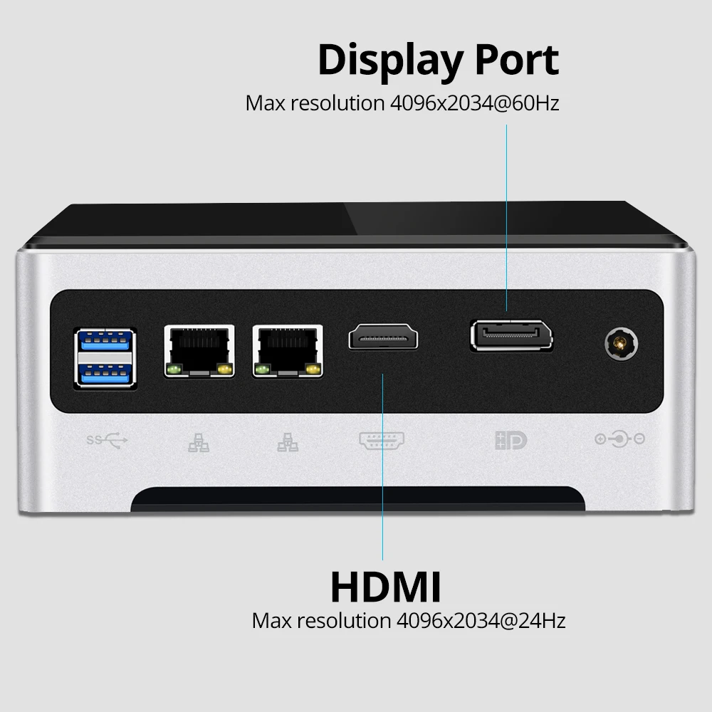 Intel Core i7 10750H Mini PC with 6 Cores, 5.0GHz, 8GB RAM, 16GB DDR4, 512GB/1TB M.2 SSD, WiFi, 4K 60Hz, Gigabit Ethernet, Windows 10 Description Image.This Product Can Be Found With The Tag Names Barebone Mini PC, Computer Office, Mini pc