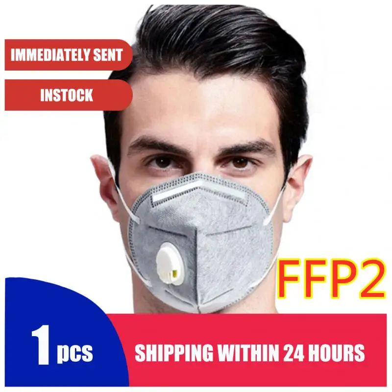 

1PCS Reusable KN95 Mask Valved N99 Protection Face Mask FFP1 FFP2 FFP3 Face Mask N95 Mouth Cover Dust Masks 6 Layers Filter