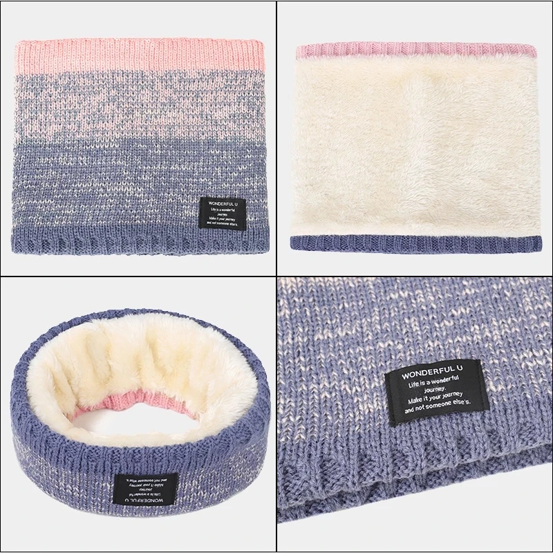 Luxurious Knitted Fleece Winter Scarf & Neck Warmer