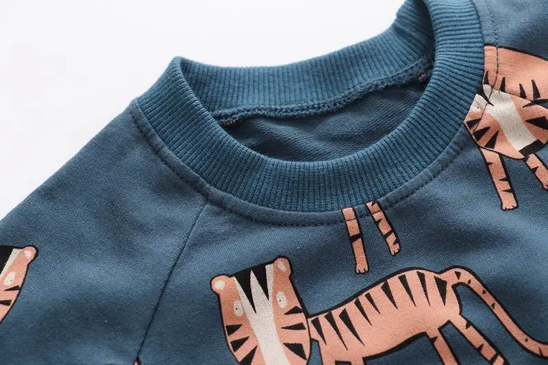 SAILEROAD Animal Tiger Print Мальчики с капюшоном для детей Толстовки Baby Boy Одежда Осень-Зима с длинным рукавом Хлопок Толстовка