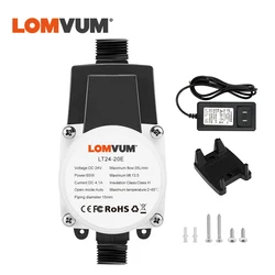 LOMVUM EU Booster Pump Brushless Water Pump 13.5M 24V 45W Auto Pressure Controller IP56 Household Water Heater Boost for Home
